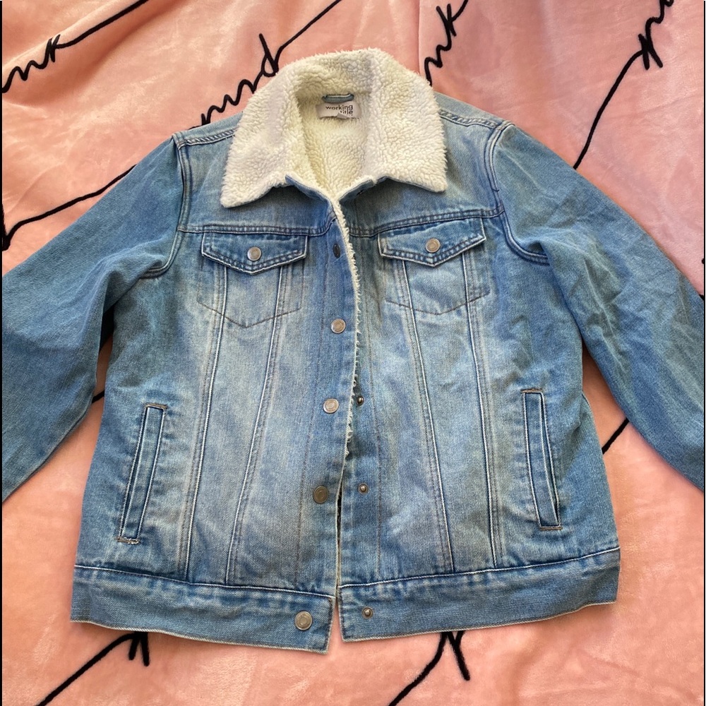 Light wash denim jacket